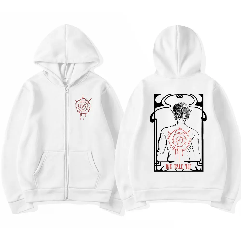 Sudadera con capucha con cremallera y estampado de Astarion The Pale Elf para hombre y mujer, ropa de calle de gran tamaño Harajuku, abrigos de