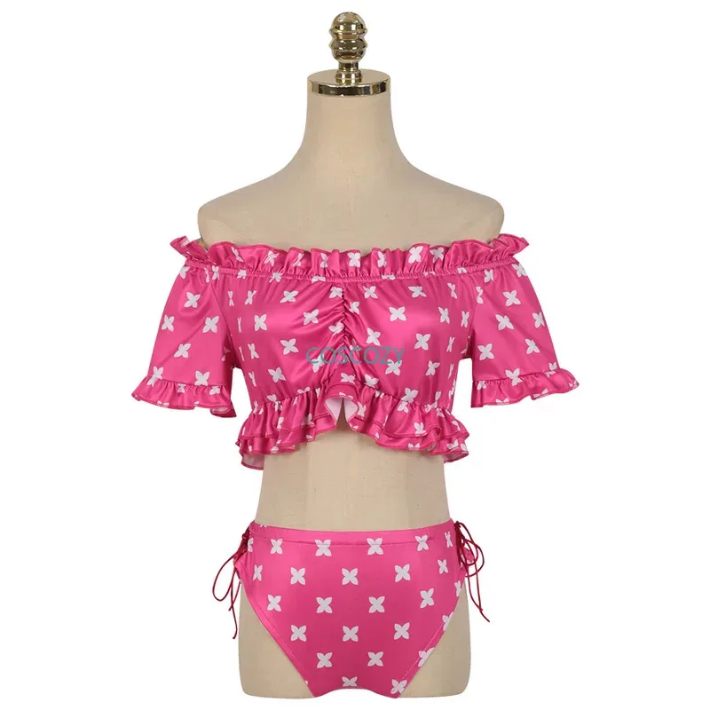 Kostum Cosplay Anime Oshi No Ko Ai Hoshino Aqua, Pakaian Renang, Rok Bikini, Kostum Halloween, Pesta, Liburan, Ruby Swimsuit qq681