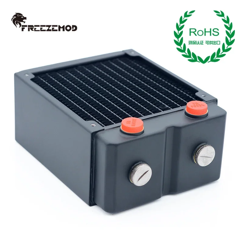 

FREEZEMOD G1/4 Thread PC Water Cooling Radiator 120mm 3 Layers 65MM Thick Computer Copper Heatsink Support For 120cm Fan