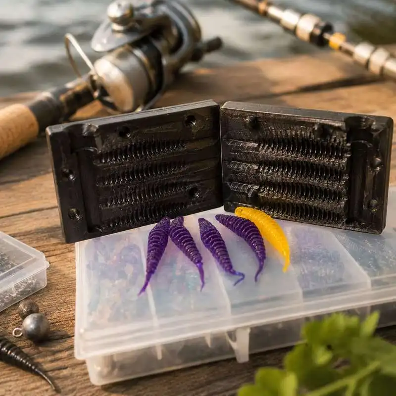 3-in-1 2 Inch Soft Fishing Lure Mold, Multi Cavity Bait Making Tool for Angler image 5