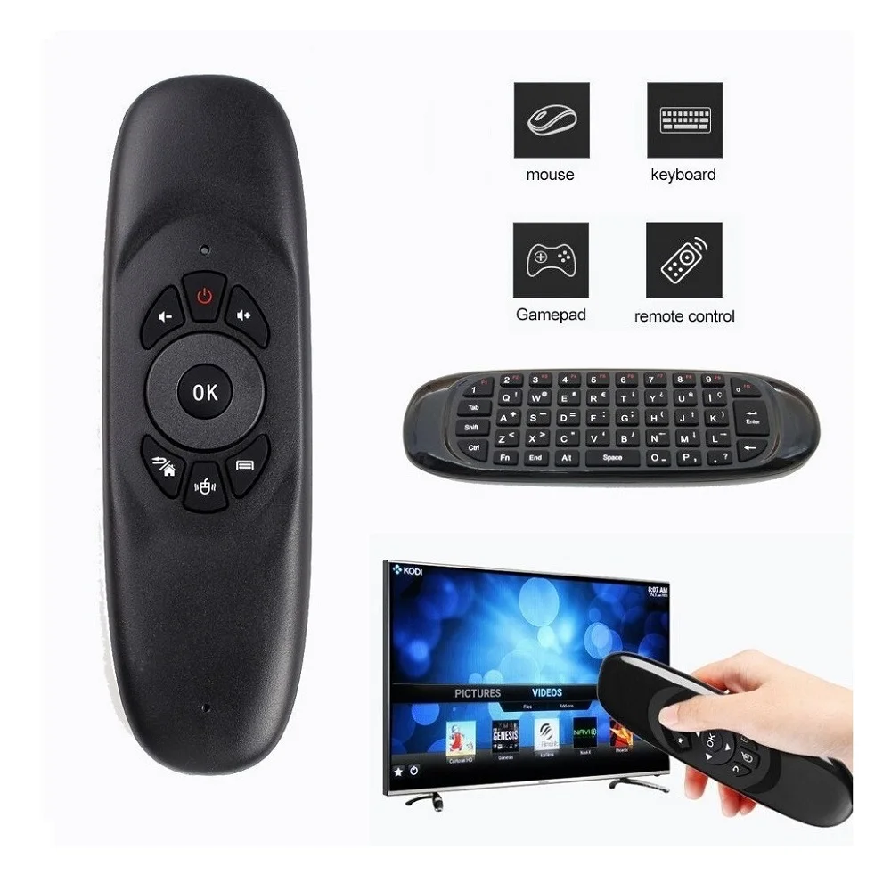 Control Air Mouse Mini Keyboard Smart Tv Video Game Pc Tvbox