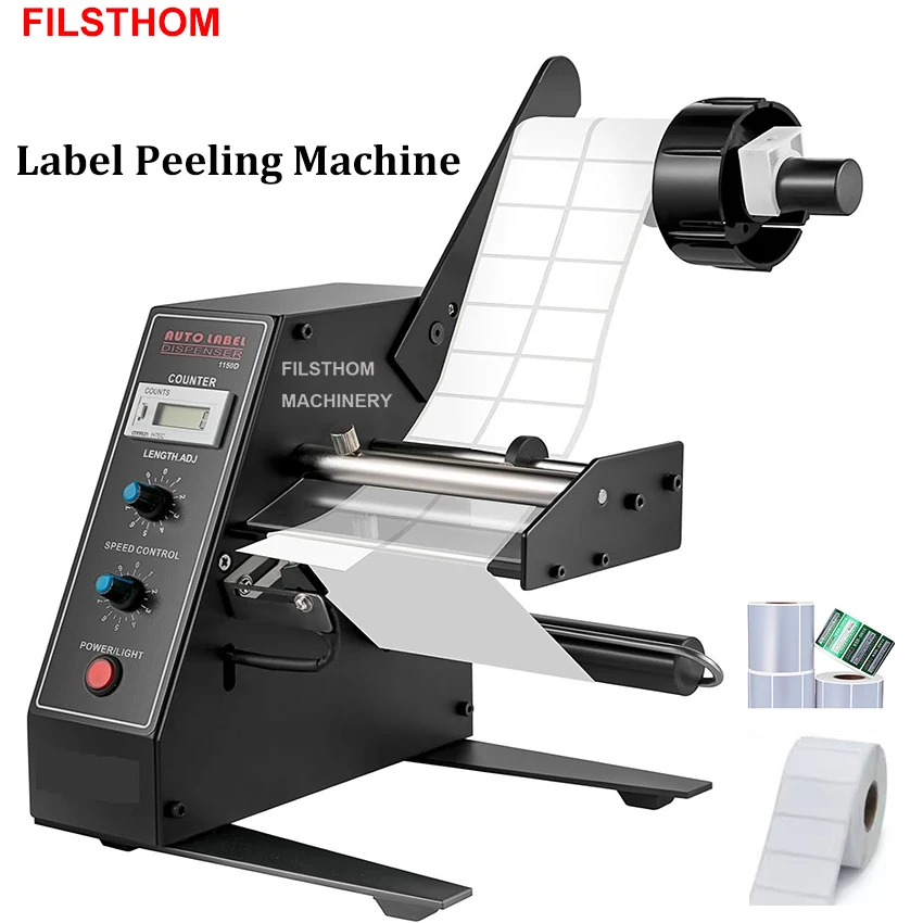 

Label Sticker Separator Self-adhesive Tag Labeler Auto Counting Label Peeling Machine Label Stripper
