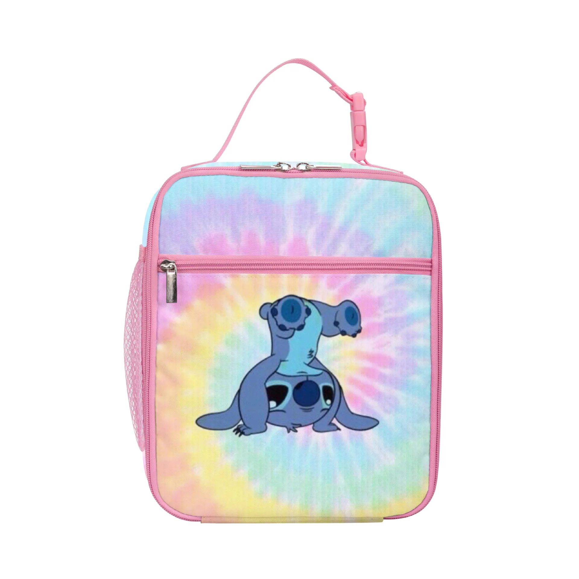 Original Disney Stitch Lunch Bag Student Cartoon Cute Large Capacity Insulated Ice Pack Lunch Box for Boys and Girls Lonchera