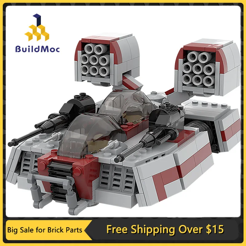 MOC Speeding Tank AAC-1 Military Battle Armed High-Tech Vehicle Building Blocks Educational DIY Kid Toys for Children Gifts