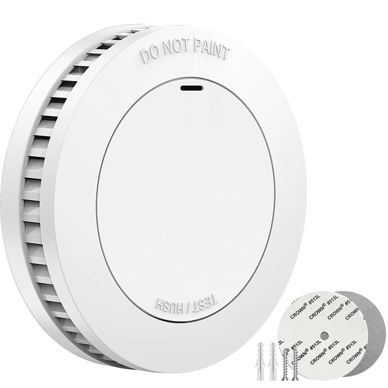 

Independent Smoke Alarm with 10 Year Lithium Battery ， 85DB Buzzer For Home Office Security Smoke Detector ， mini Portable