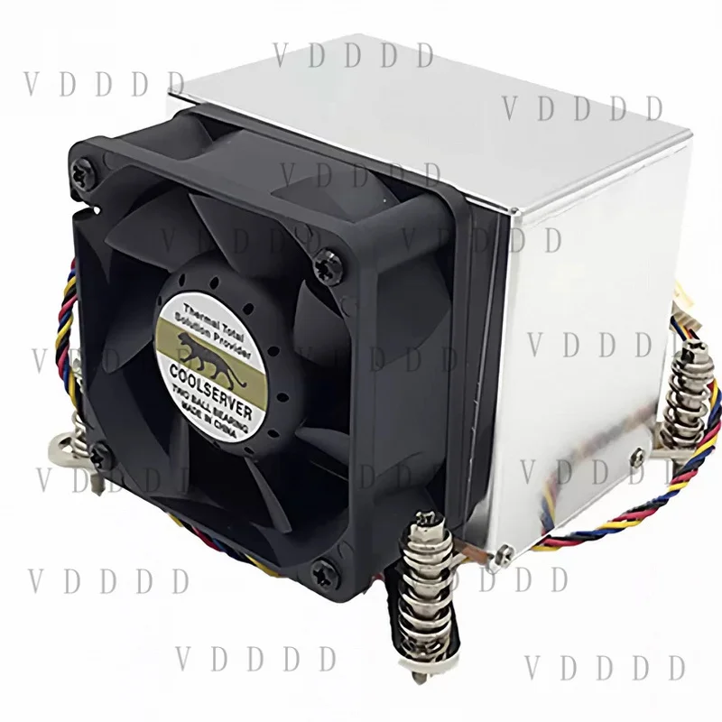 L... for CoolServer CPU Cooler for LGA115X LGA1200 Aluminum Heatsink Active Fan
