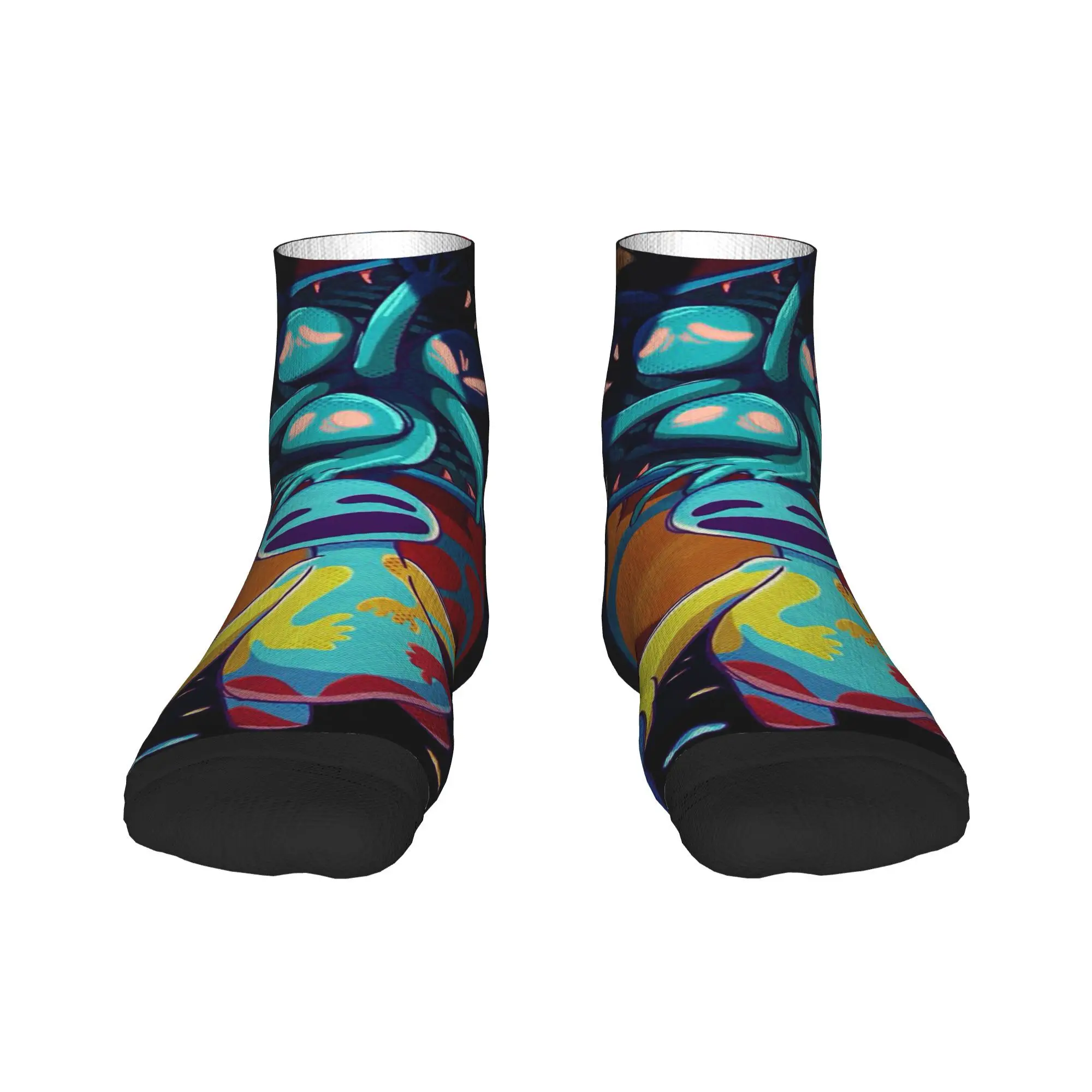 

Doey Doughman Horror носки с пианозавром в стиле Харадзюку, впитывающие пот чулки, всесезонные носки, аксессуары для мужчин и женщин, подарки