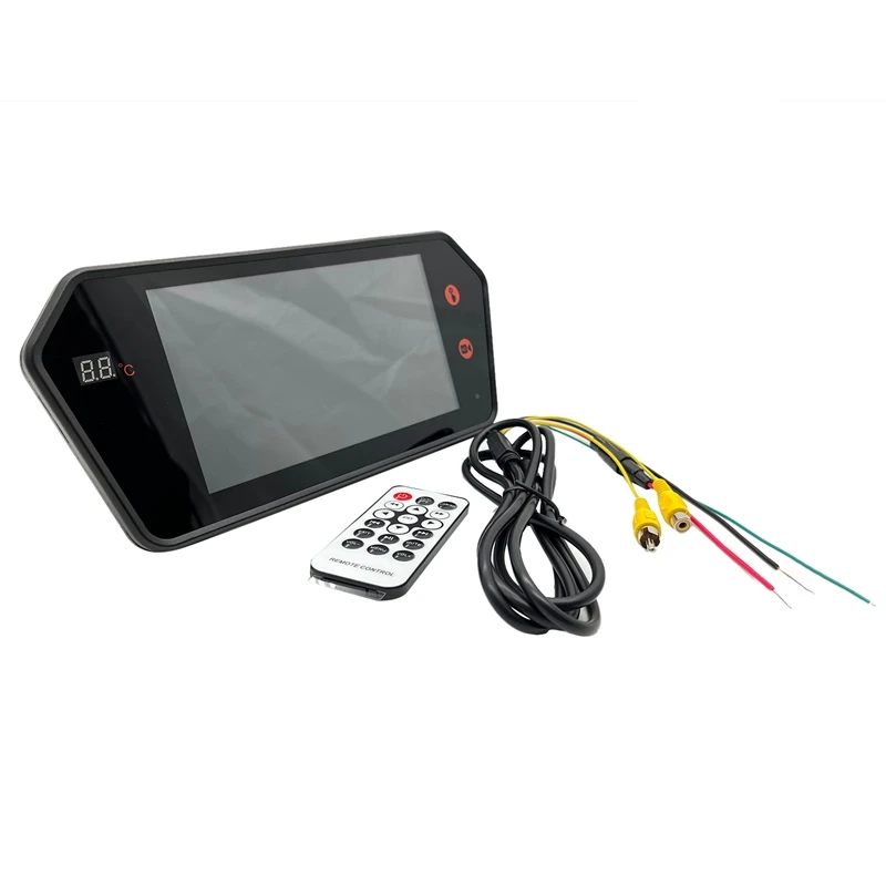 

Mp5 Rearview Mirror Display Reversing Monitoring Display Car Rearview Mirror Monitor 7 Inch