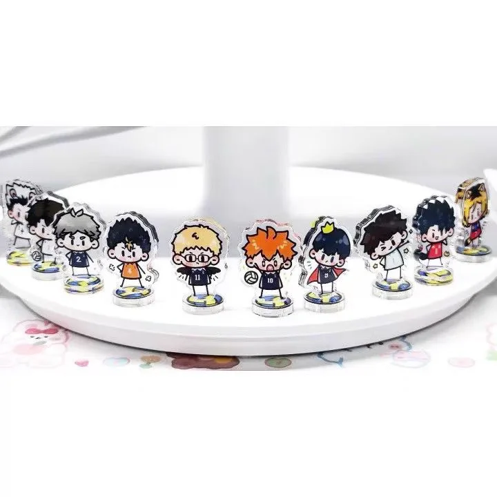 Anime Haikyuu!! Shoyo Hinata Tobio Kageyama Oikawa Tooru Cosplay Acrylic Standing Sign Mini Decoration Cute  Ambitus