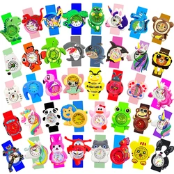 Cute Candy Color Children's Cartoon Watch Baby Study Time Toy Bracelet Kids Watches for Boys Girls Birthday Gift Clock