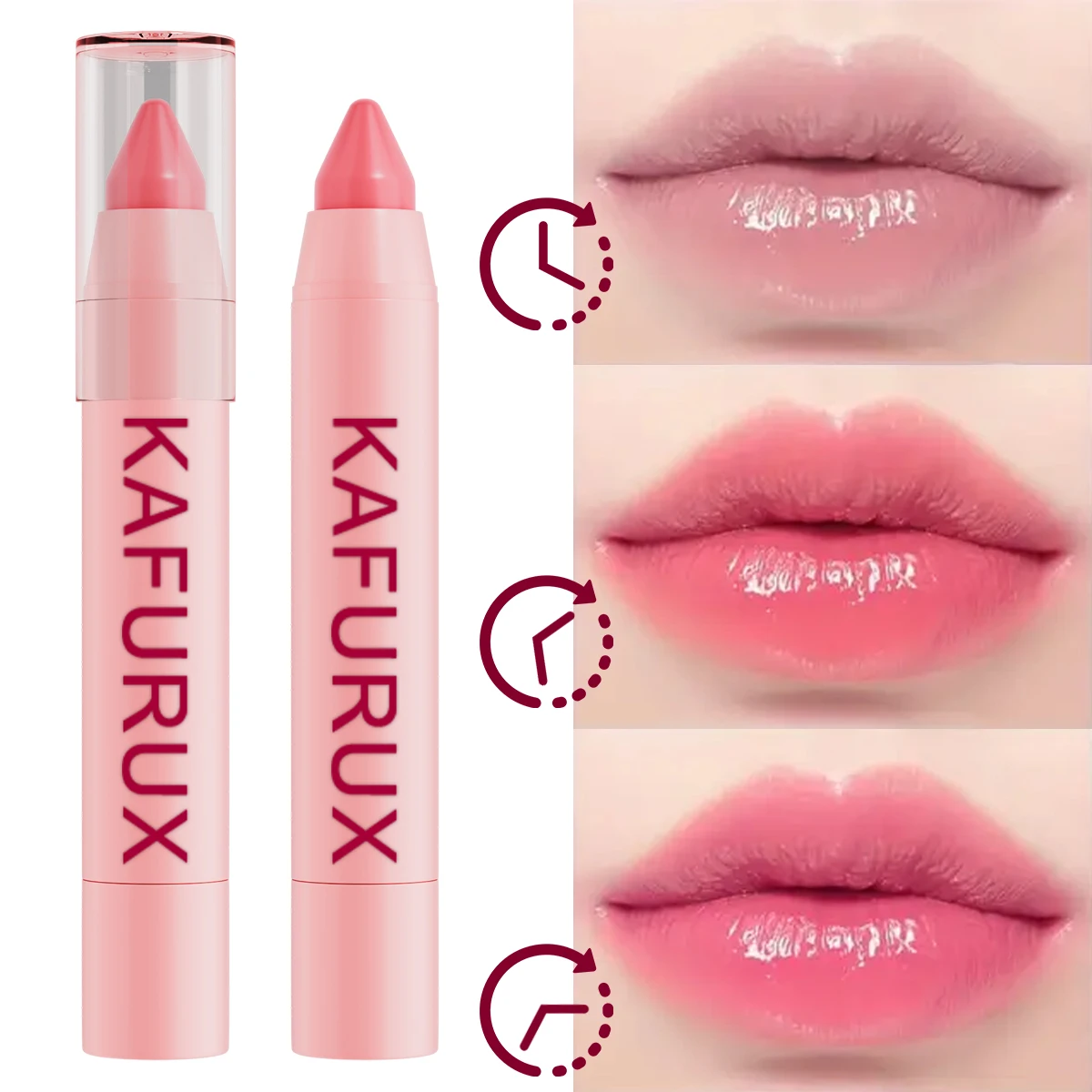 1PC Temperature Color-changing lipstick moisturizing warm and long-lasting and not easy to stick Tinted Lip Balm Lips Cares