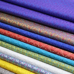 Chinese Style Jacquard Brocade Fabric By The Meter for Cheongsam Clothing Sewing Plain Flower Pattern Hanfu Textile Soft Smooth