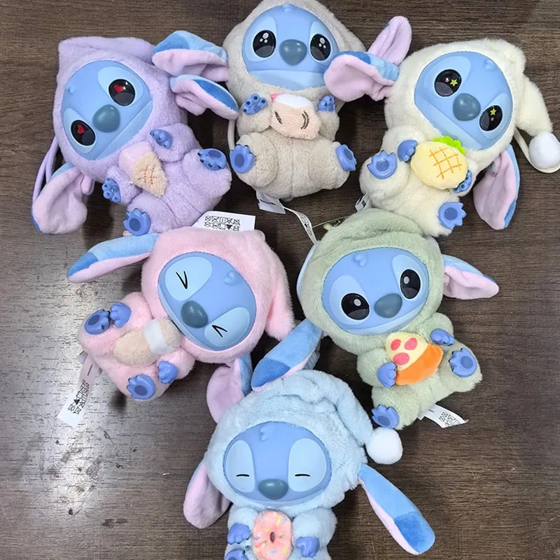 Nieuwe-Hot Stitch Eat Something Before Sleep Series Blind Box Pluche Vinyl Speelgoed Schattige Pop Labu V3 Mystery Box Tas Hanger Decor Gift