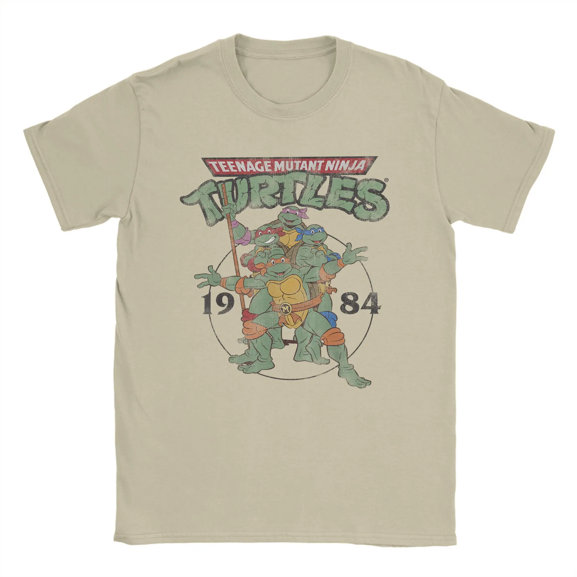Ninja Turtles Classic Circle 1984 T Shirt Men's  Cotton Funny T-Shirt O Neck  Tee Shirt Short Sleeve Clothing 6XL