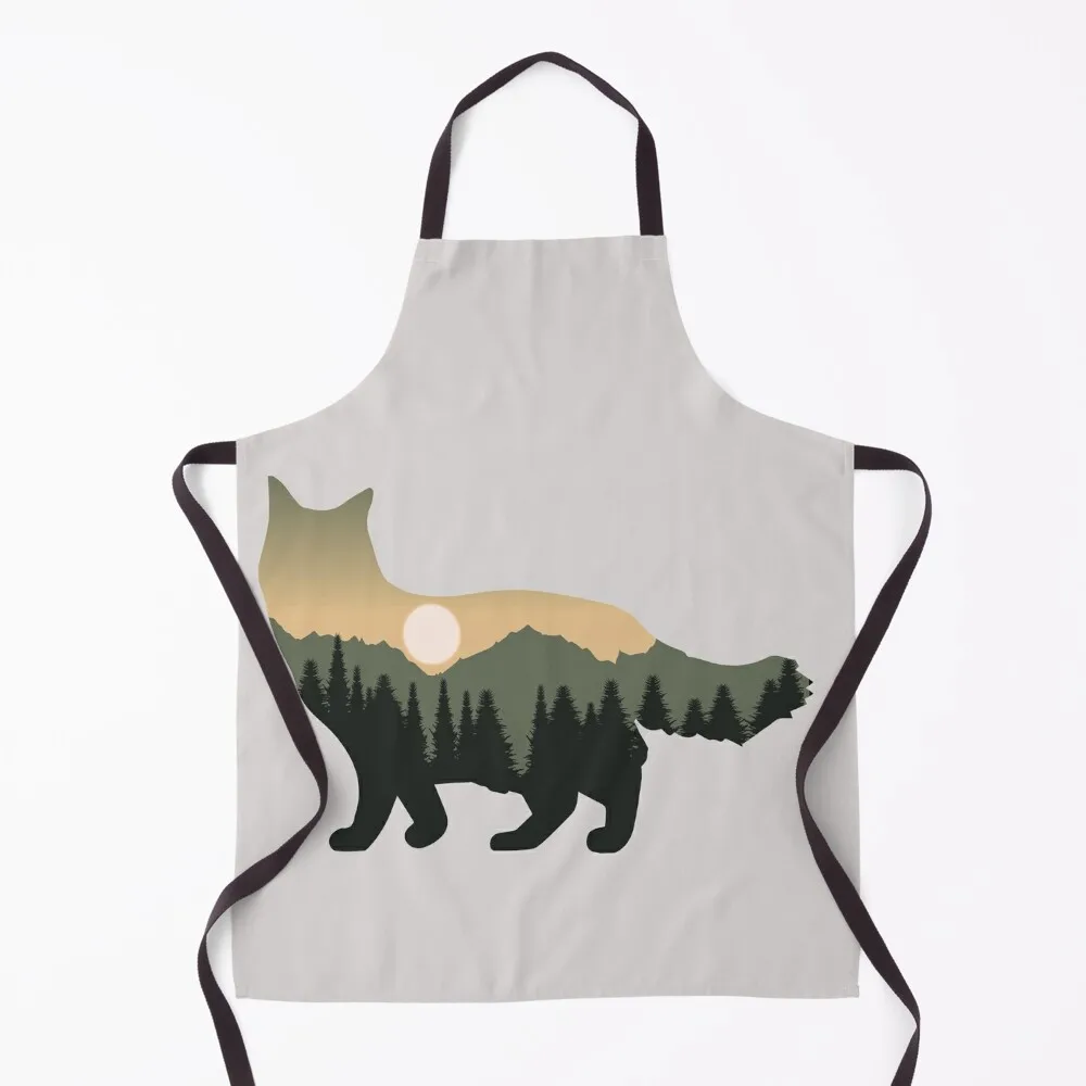 

ragdoll cat forest mountain sunset gift Apron Chef Uniform For Men kitchen item Apron