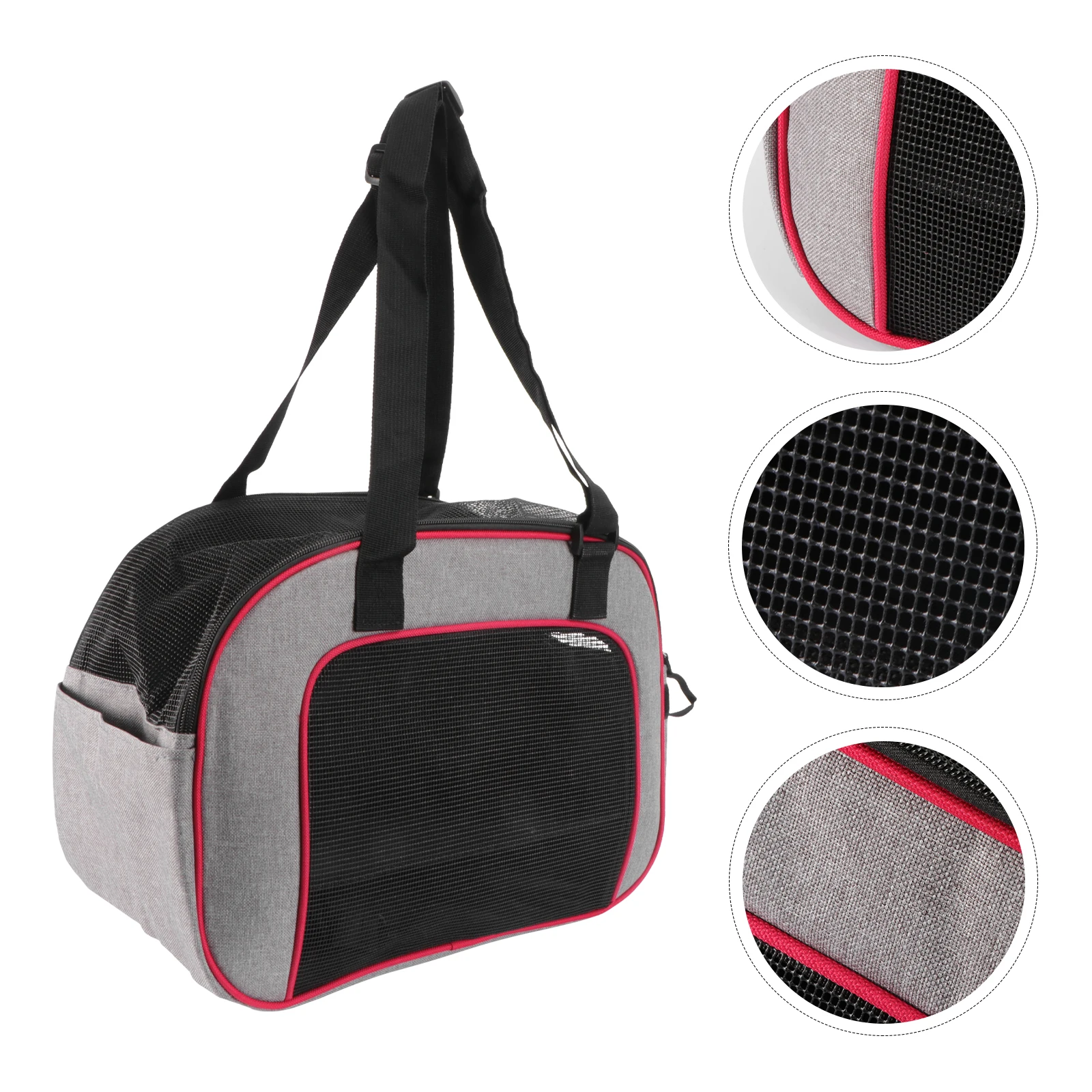 

Pet Handbag Portable Cloth Bag Red Organize Dog Accessories Outdoor Storage for Cat