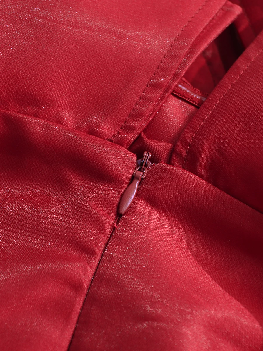 VGH Sexy Gesplitste Onregelmatige Plooien Midi Jurk voor Vrouwen Slash Hals Korte Mouw Patchwork Rits Prom Jurken Vrouwelijke Zomer Stijl