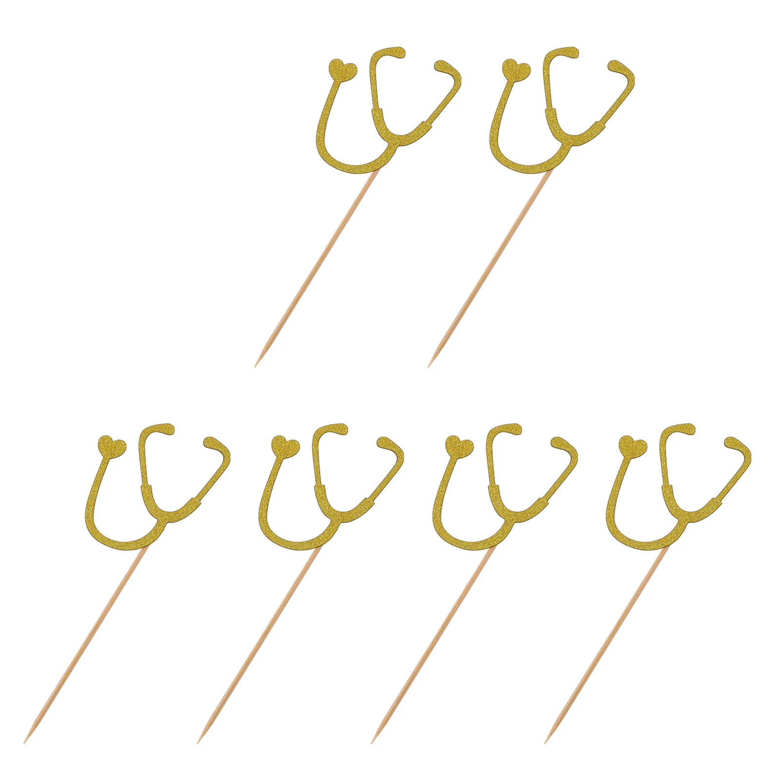 

24pcs Stethoscope Topper For Hospital Theme Party Cupcake Toppers Decorations Cake Decor Party Cake Topper Supplies