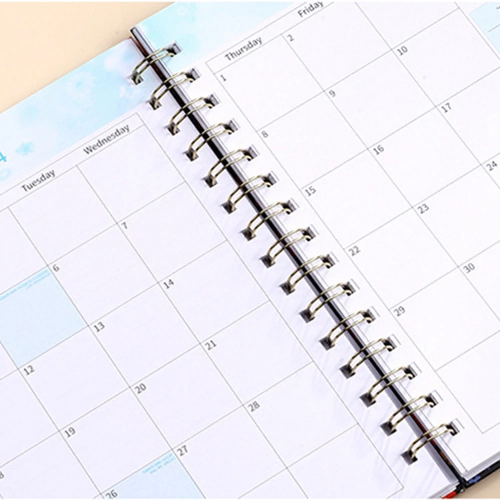 Practical-2024 Floral Planner 2024 Weekly Planner Spiral Bound 12-Month Weekly & Monthly Planner With Unique Add-Ons, Stickers