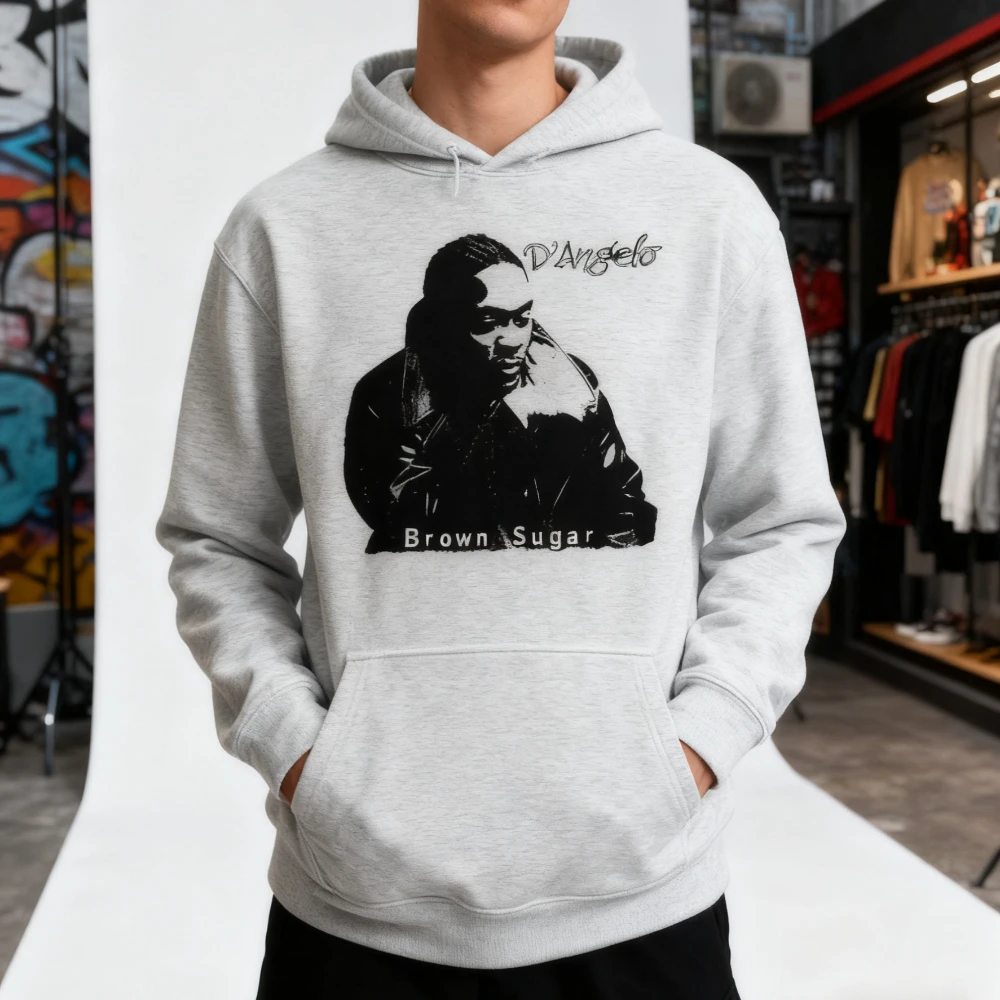 D'angelo sudadera marrón azúcar Neo Soul R & B leyenda Musical sudaderas conmemorativas hombres mujeres fanáticos de la música ropa de calle ropa estampada