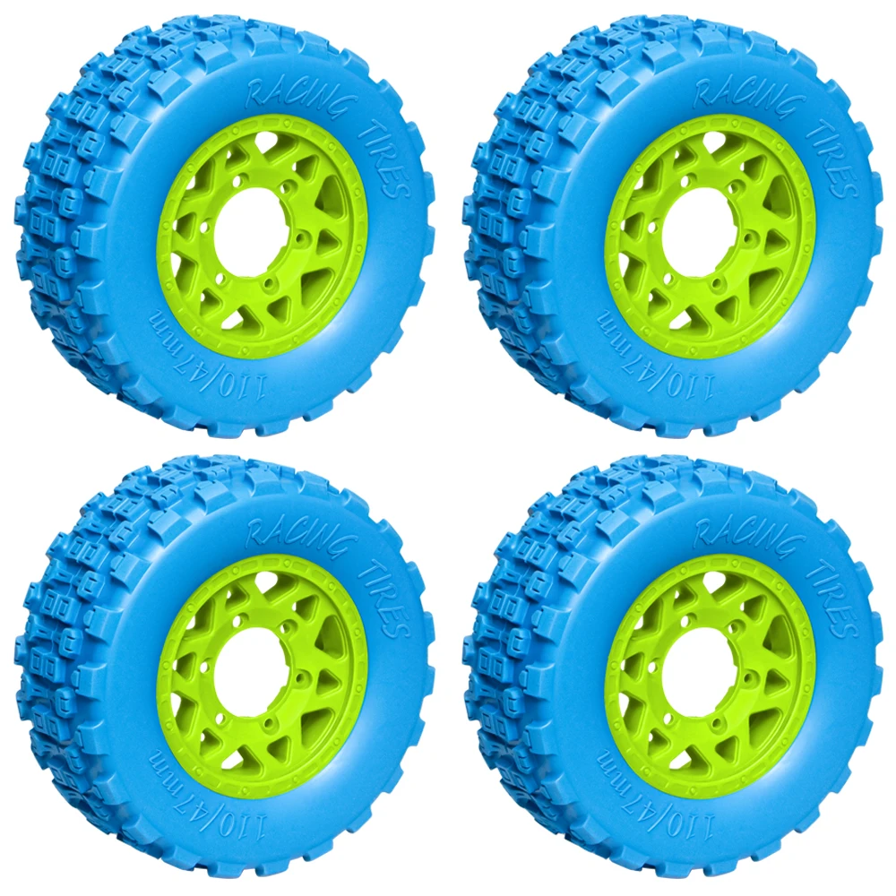 

4pcs 109mm Short Course Truck Tires Wheel Set with 12/14/17mm Hex for 1/8 1/10 ARRMA Senton Fury 223S BLX RC Car Upgrade Parts