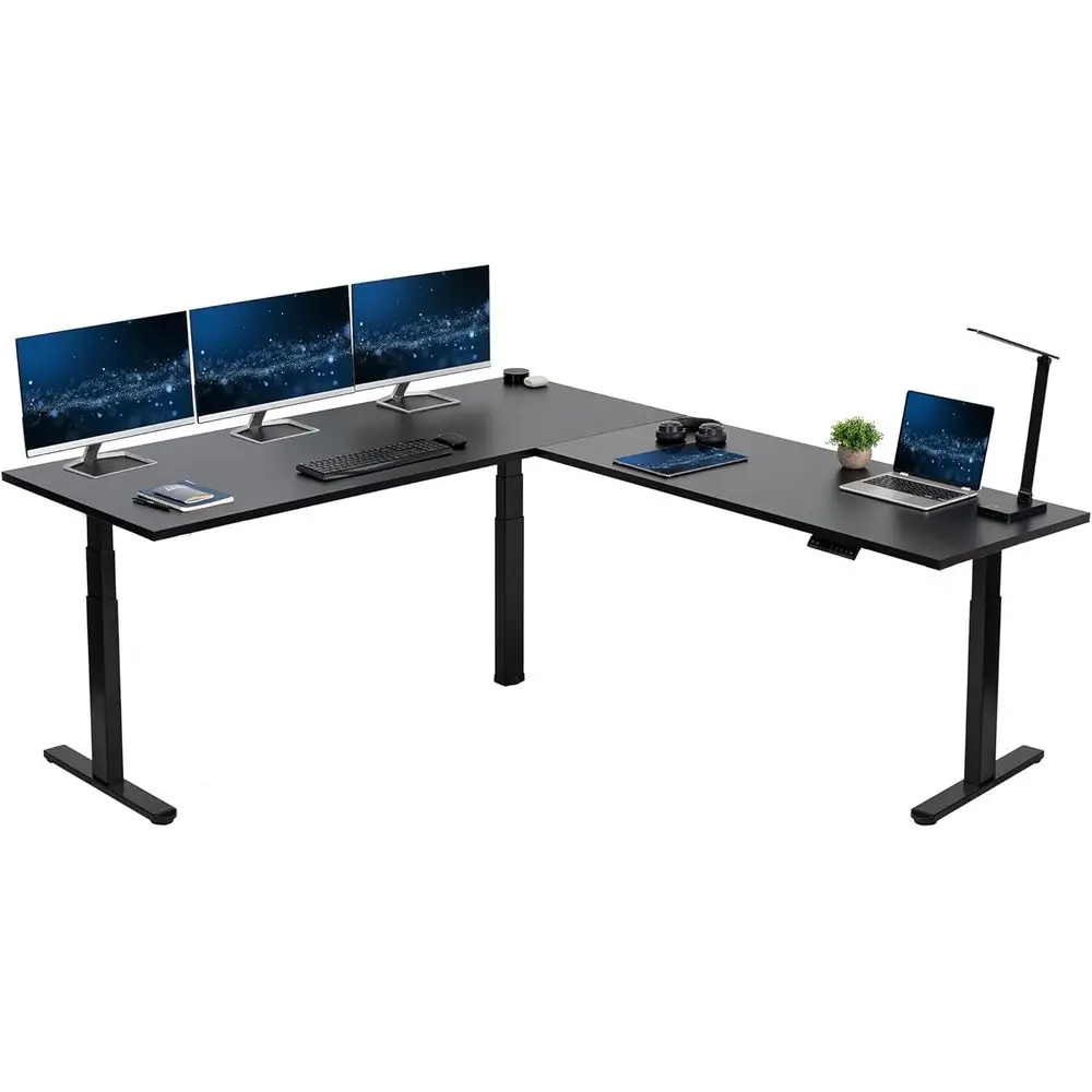 

Электрический регулируемый по высоте L-образный стол с квадратной столешницей 84x71 дюйм, серия 3E