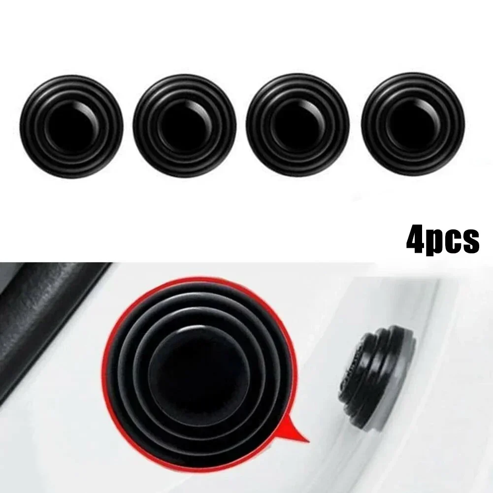 Universal 8Pcs Plastic Car Door Shock Absorber Cushion Gasket Soundproof Patch Sticker For Renault Clio Door Panel Clips Damping