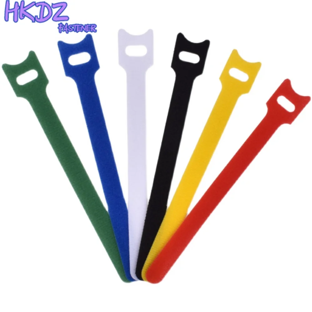 T-type Cable Ties Self Adhesive Clip Holder Power Cable Ties Reusable Wire Adhesive Loop Hook Nylon Strap Organizer