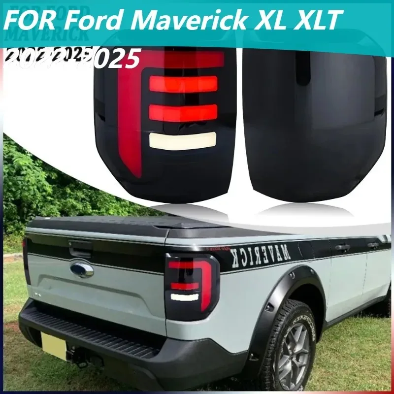 

For Ford Maverick XL XLT 2022-2025 LED Tail Lights 2Pcs, Plug and Play Brake Turn Signal