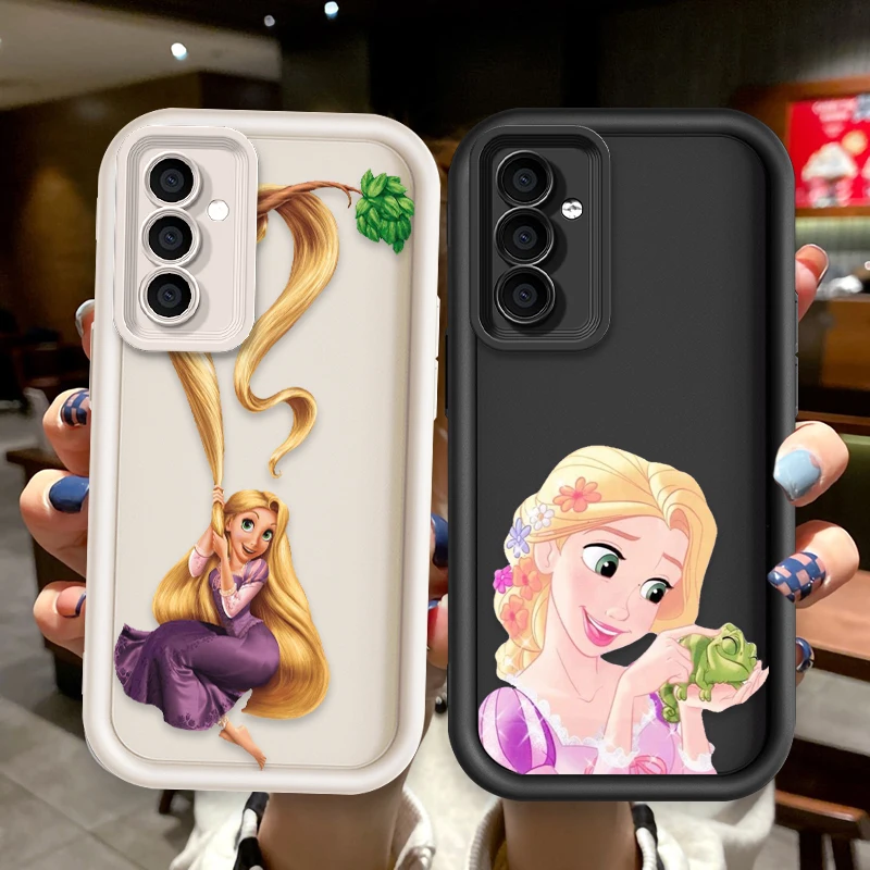 Disney Princess Tangled For Samsung Galaxy S24 S23 S22 S21 S20 Ultra Plus FE A52 A53 A54 A71 Eye Ladder Phone Case