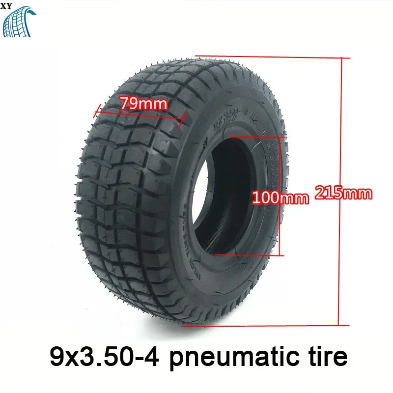 

9-дюймовые автомобильные шины 9X3.50-4, автомобильные шины для электромобиля, заднее колесо детской длины 9*3,50-4, внутренние и внешние шины