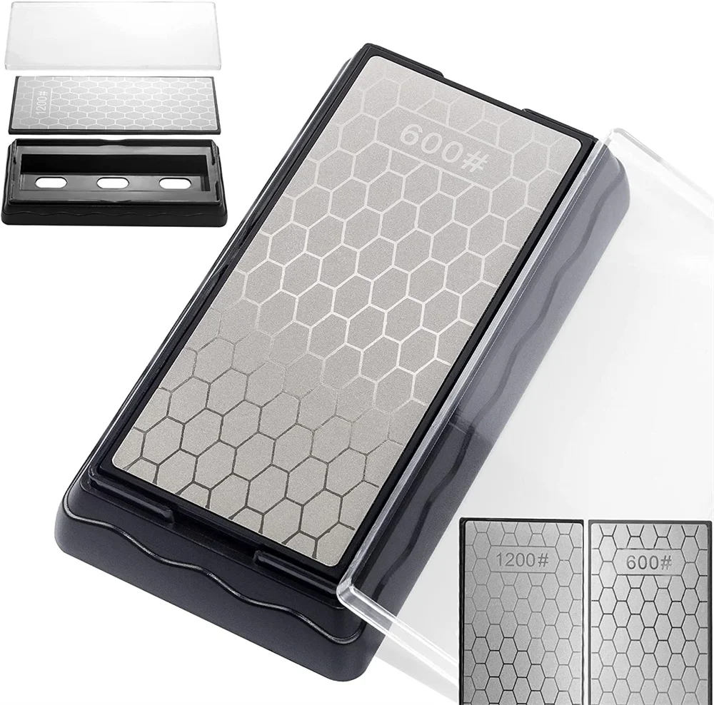 Double-side Base Diamond Sharpening Stone Pedra de Amolar para Faca Grão de Cozinha Moagem de Faca Chef 400 600 1000 1200