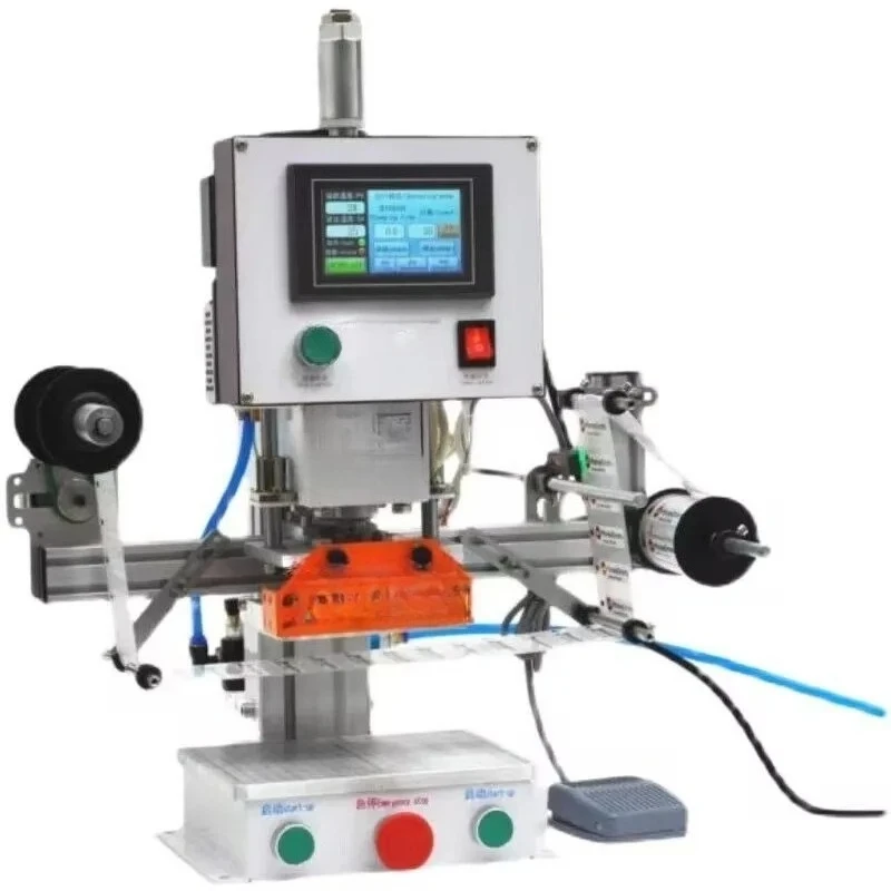 Fully automatic electrified eyelid film, pneumatic bronzing machine, electric automatic roll p hot stamping machine