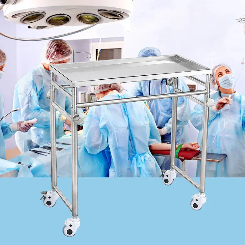 Surgical Tray Hospital Stainless Steel Instrument Tray Operating Room Mobile
