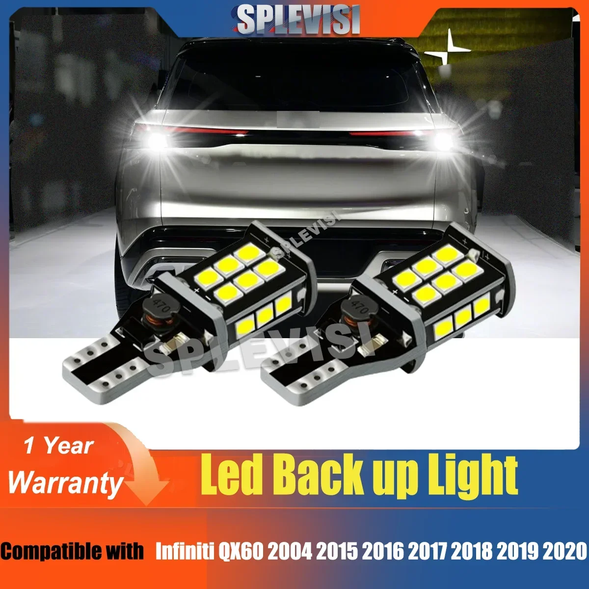 

Canbus Vehicle Led Reversing Light T15/W16w White led lights for car for Infiniti G35 G37 FX35 FX45 EX35 QX50 QX60