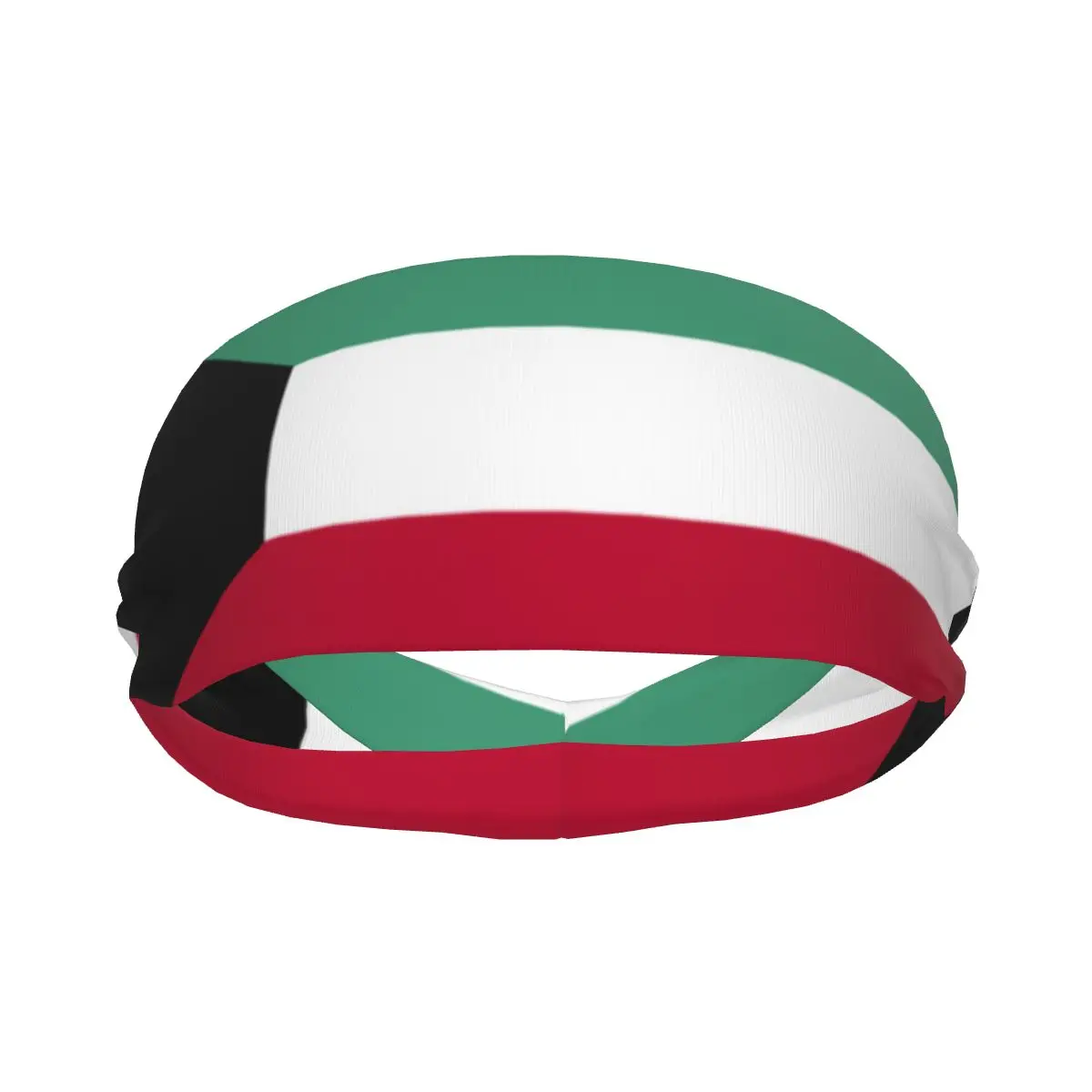 Kuwait Flag Elastic Hair Band Yoga Headband Makeup Hair Hoop Headwrap