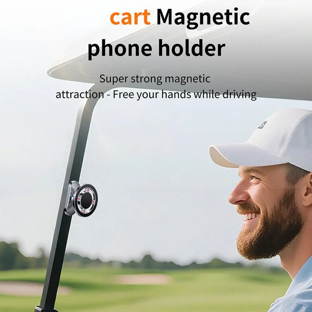 ที่ยึดโทรศัพท์ในรถยนต์สำหรับ Magsafe ที่ยึดโทรศัพท์ในรถกอล์ฟ แรงดูดแม่เหล็กสูงพิเศษ สำหรับสนามกอล์ฟ คลับ และโรงยิม