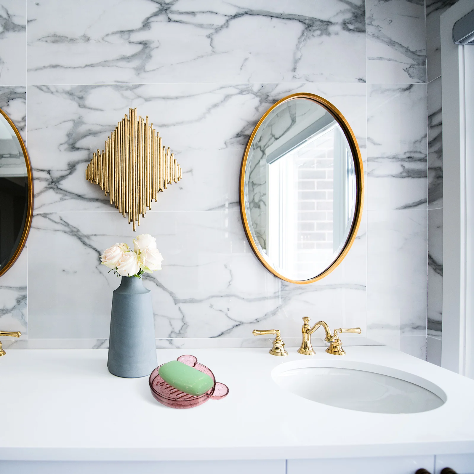 

3pcs Soap Box Panda Shape Double Layer Hollow Base Bathroom Holder Drainable Creative Cartoon Dish For Practical Storage Case