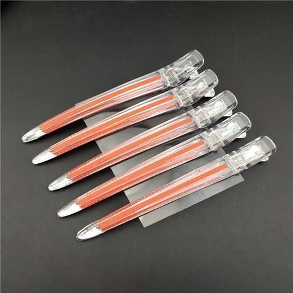 5Pcs Professional Seamless Alligator Hair Clips for Barbershop Haircutting Sectioning Salon And Household Beauty Styling Tools