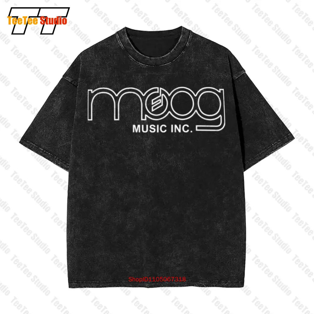 

Винтажная футболка большого размера с логотипом музыкального инструмента Moog Synthesizer Mogue JZ7H