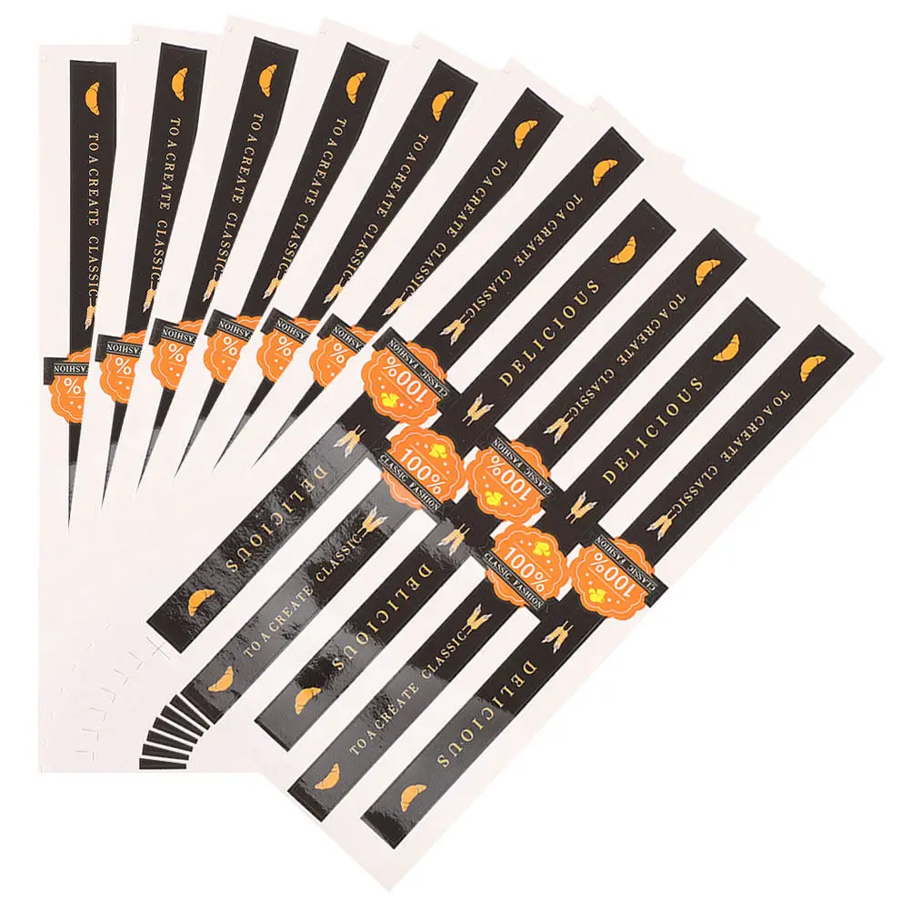 

100Pcs Premium Sealing Stickers Adhesive Bakery Sticker Labels for Cookies Candy Bags Gift Packaging Decoration