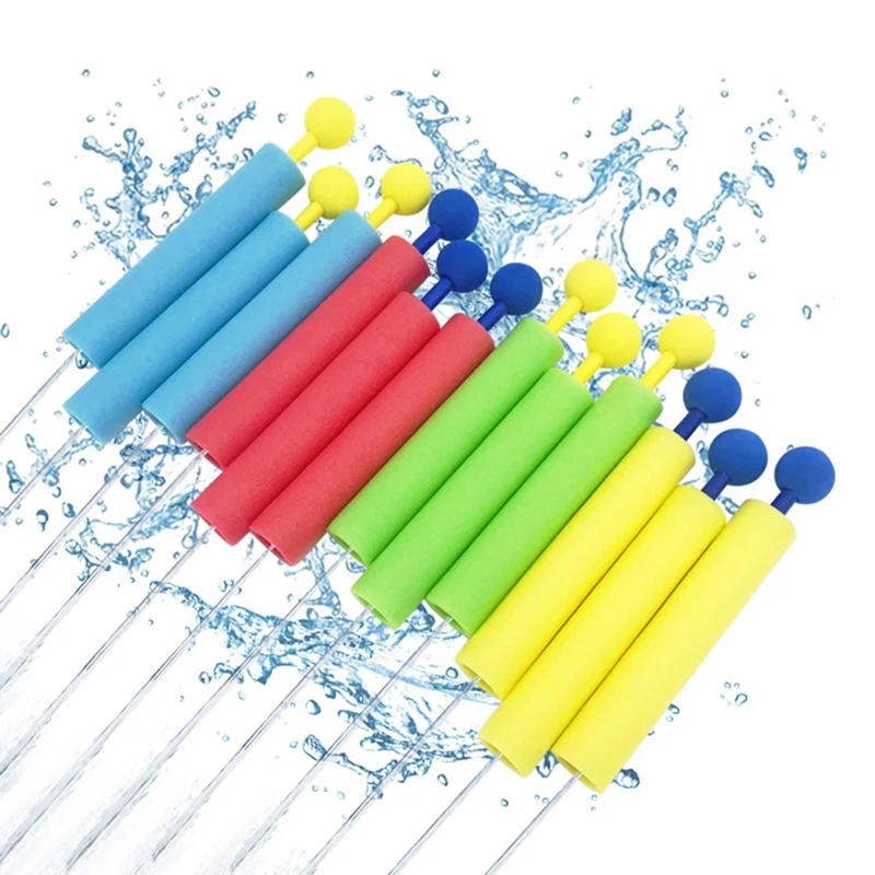 12PCS Summer Water Toy For Kids Portable 4 colori 30Ft Range Foam Water Toy Summer Swimming Pool Toys