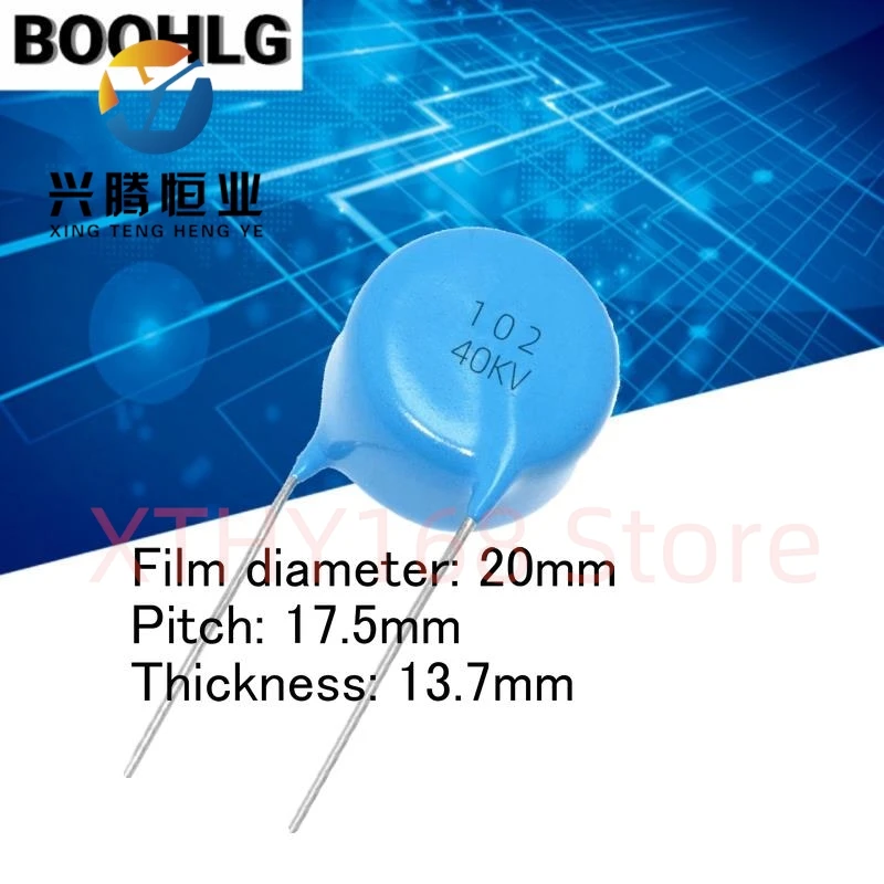 

1 шт. 102 новый сварочный аппарат высокого напряжения конденсатор 1NF 1000P 40kv 50kv