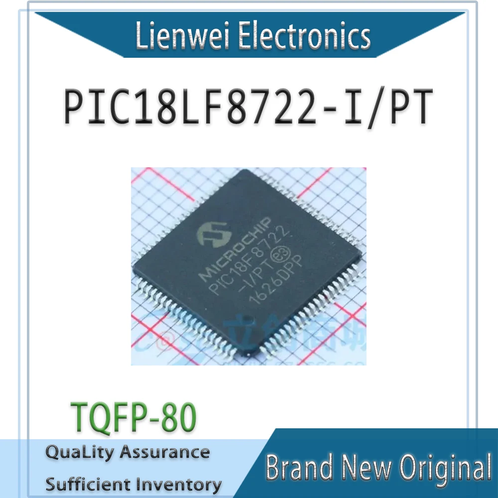 

100% New PIC18LF8722 PIC18LF8722-I/PT IC MCU Chipset TQFP-80