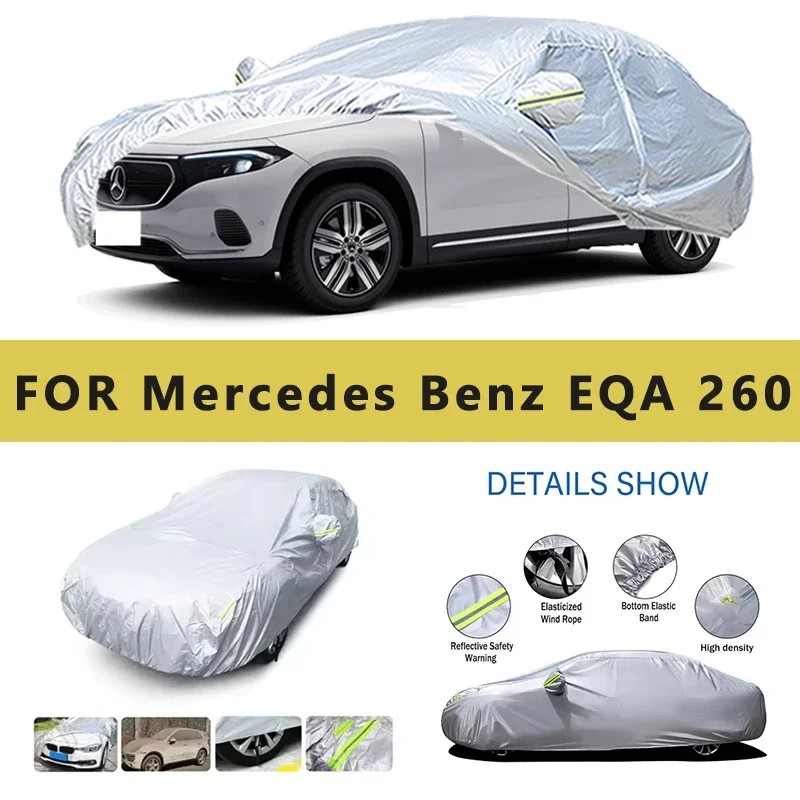 

For Mercedes Benz EQA 260 Car Cover Outdoor Protection Covers Snow Sunshade Waterproof Dustproof Car Accessories
