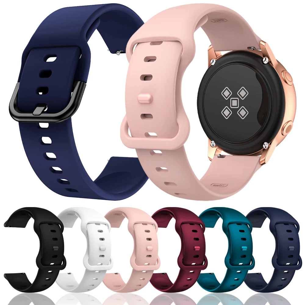 20 mm 22 mm Silikonarmband für Samsung Galaxy Watch 7 FE 6 4 Classic 5 Pro 45/44 mm 40 mm 43 mm 47 mm Armband Galaxy Watch6 7 Armband