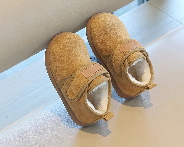 Winter-Fleece-Winterstiefel für Jungen und Mädchen, warm, rutschfest, mit weicher Sohle, Baumwollstiefel, leichte, bequeme Slip-on-Freizeitschuhe für Kinder. – Detail 5