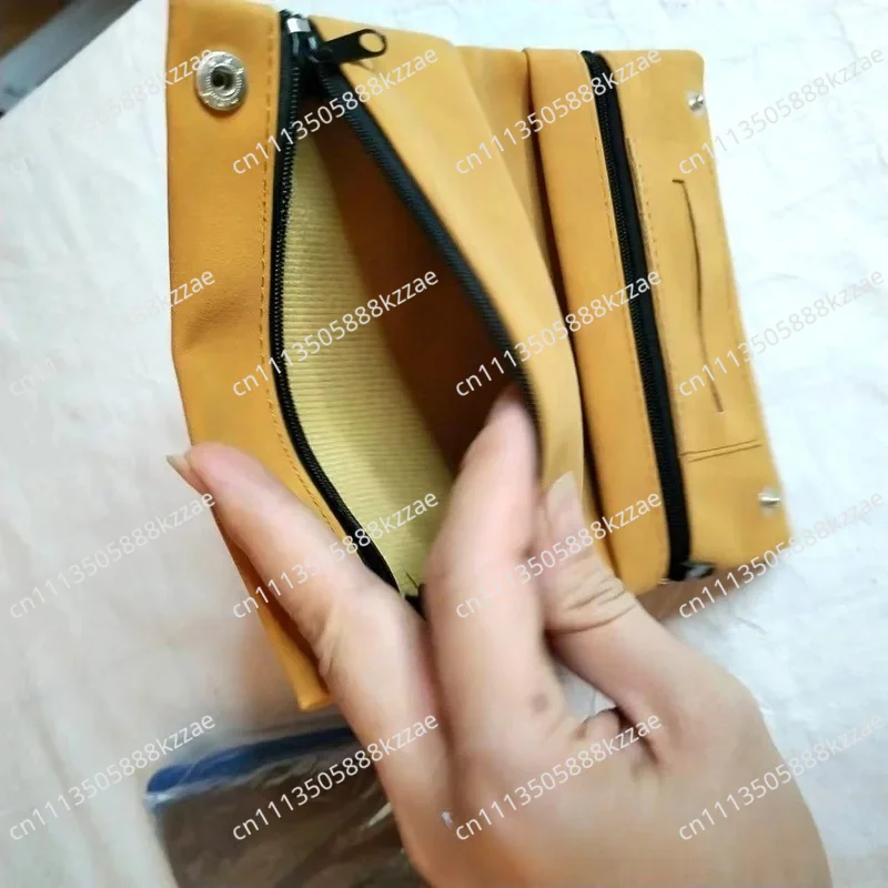PU Leather Tobacco Pouch for Rolling, Portable Pipe Tobacco Bag with Moisture Retention, Handmade Smoking Accessory Case