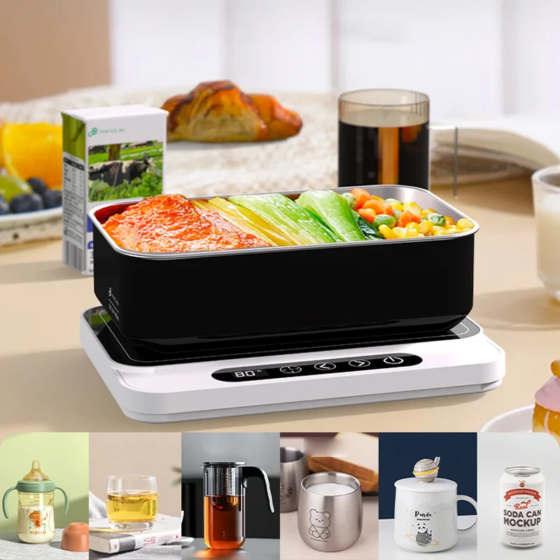 50W 컵 히터 머그 워머 전기 핫 플레이트 9단계 온도 조절 워머 코스터 우유 커피 가열 패드 가정용 사무실용 220V