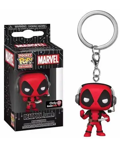 Funko pop The Avengers Marvel heroes Deadpool Keychains western Cartoon Anime Doctor Action Figures Toys